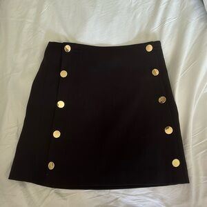 Loft size 4 black mini skirt
